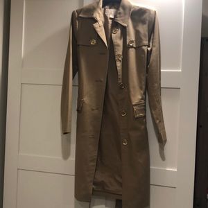 MK camel Womens belted trench coat